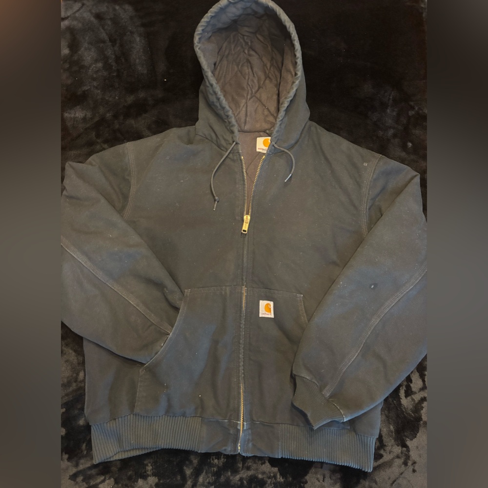 Carhartt Navy Quilted Jacket